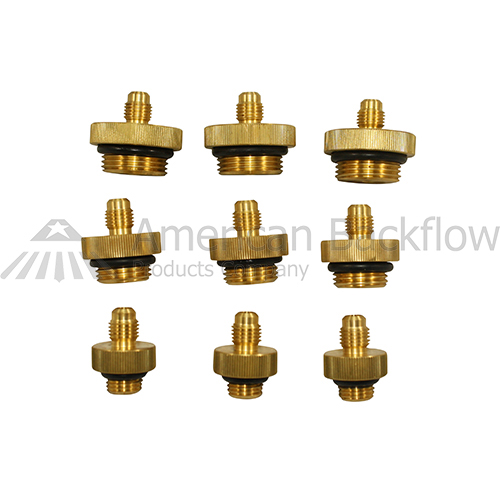 Brass Quick Test Fitting Set w/o Case | American Backflow